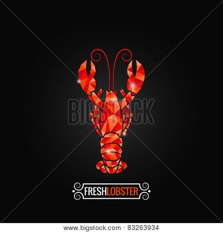 lobster poly design background