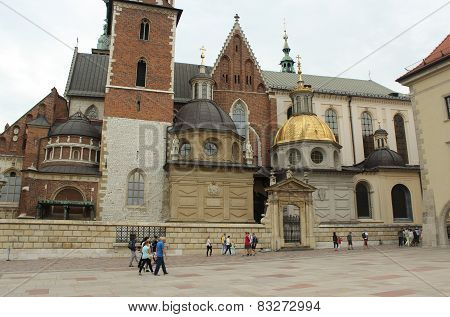 Wawel beautiful architectural castle complex