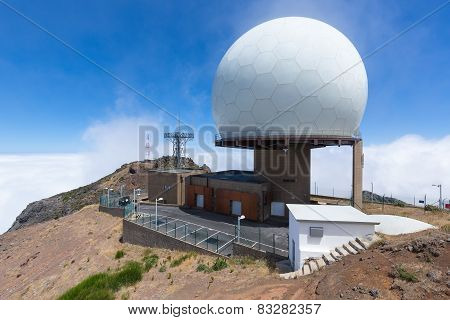 Radar Station At Top Of Pico Do Arieiro, Madeira Island