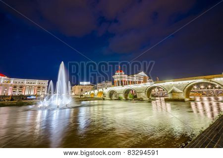 Macedonian's capital city Skopje