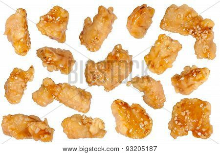 Chicken Meat In Batter And Sauce