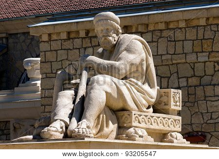 Image Of Sculpture Of The God In Essentuki