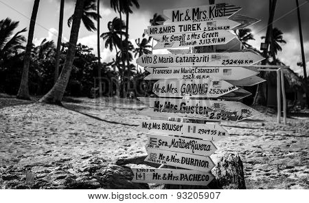 Funny Direction Signpost