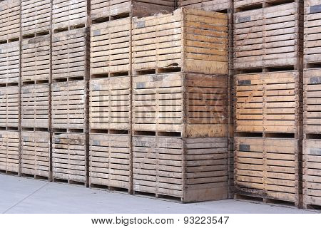 Wooden crates