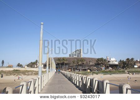 Ushaka Marine World Viewed From Vetches Pier, Durban South Africa