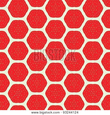 abstract strawberry seamless pattern