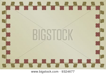 Antique blommig ram