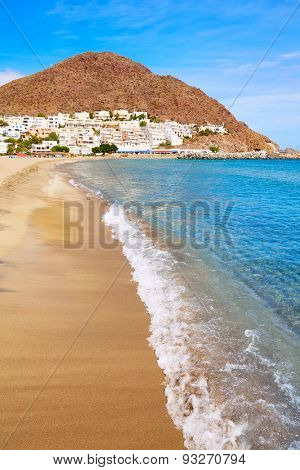 Almeria Cabo de Gata San Jose beach and village of Spain