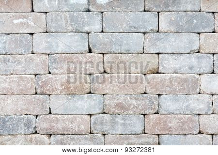 Background Texture Of A Tumbled Brick Wall
