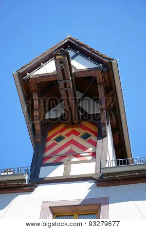 Architectural Detail Of An Old House In Rottweil