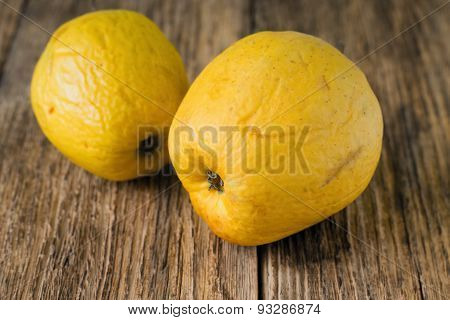 Couple Of Overripped Yellow Apples