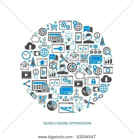 SEO optimization icons