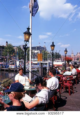 Pavement cafe, Amsterdam.