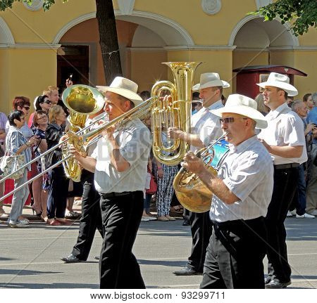 Brass Band On The Street Parade