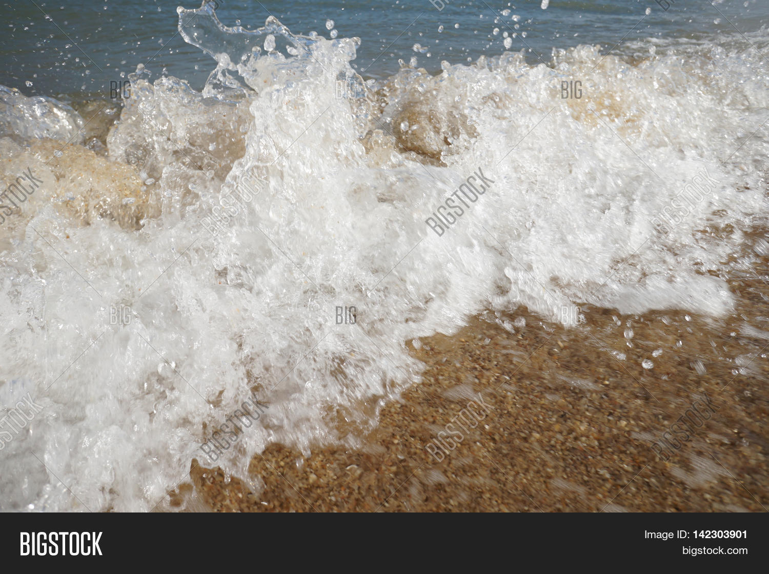Close Wave On Sand Image & Photo (Free Trial) Bigstock