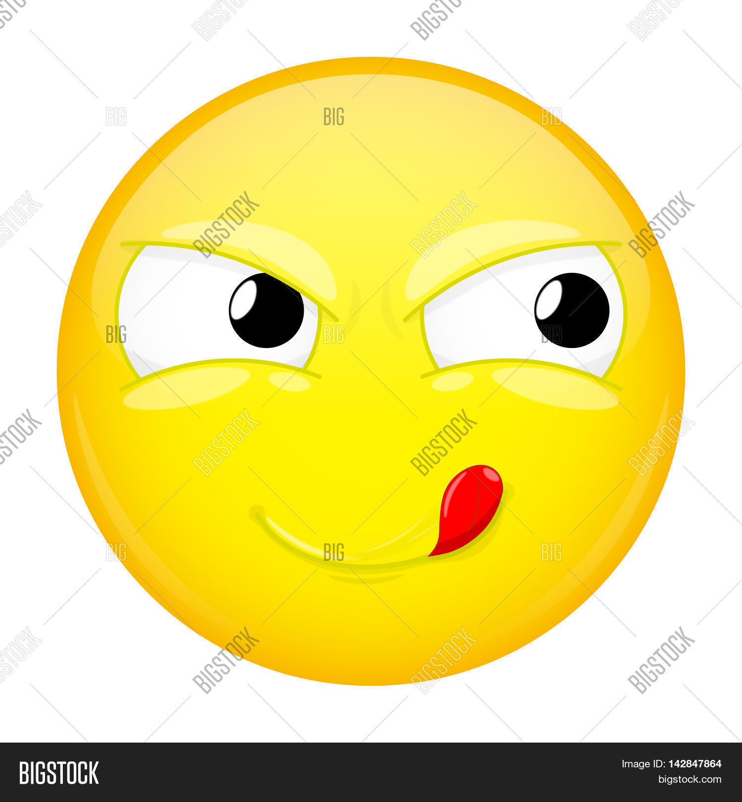 Lick Lips Emoji. Good Image & Photo (Free Trial) Bigstock