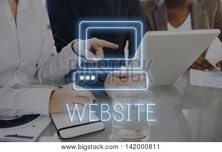 Online Media Technolgoy Website Concept