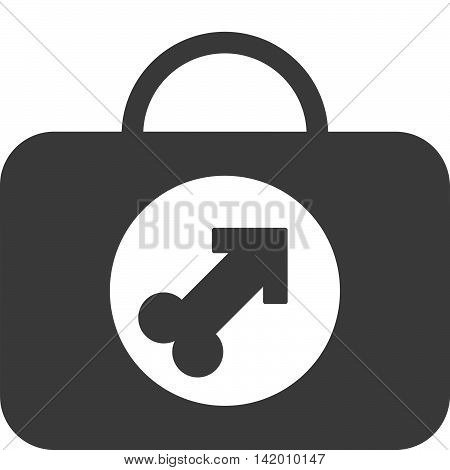 Erection vector icon. Style is flat symbol, brown color, rounded angles, white background.