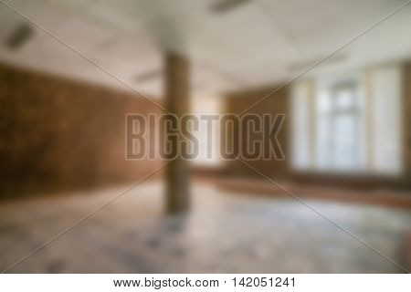 Common office building interior  theme creative abstract blur background with bokeh effect