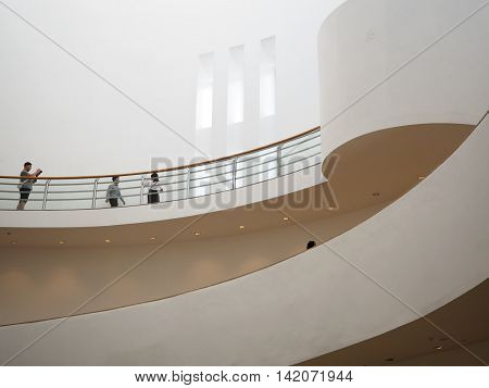 BANGKOK THAILAND - AUGUST 7 2016: Bangkok Art and Culture Centre. It is famous exhibition and contemporary arts in Bangkok.