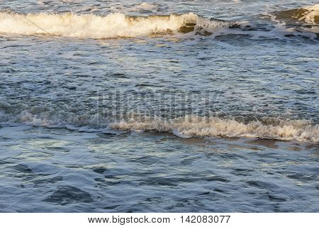 View on Sandy Baltic beach - Mielno Poland.