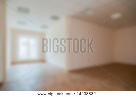 Common office building interior  theme creative abstract blur background with bokeh effect