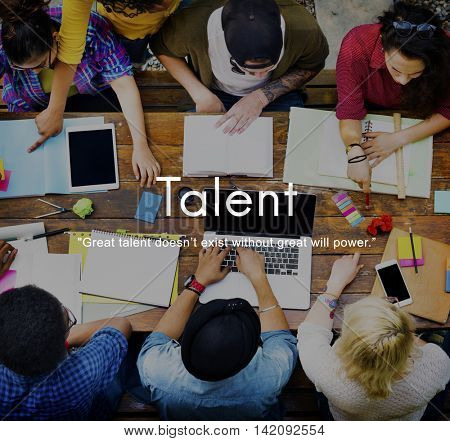 Talent Skills Abilities Expertise Professional Concept