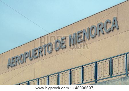 Menorca/Spain. 18th June 2012. Menorca airport connects the tourist island of Menorca with many European destinations.