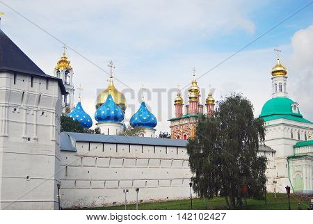 SERGIEV POSAD, RUSSIA - SEPTEMBER 06, 2012: Trinity Sergius Lavra Sergiev Posad Russia. UNESCO World Heritage Site.