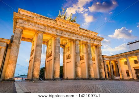 Brandenburg Gate in Berlin, Germany.
