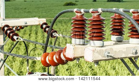 High voltage circuit breaker in a power substation
