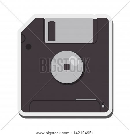 flat design Floppy disk icon vector illustration