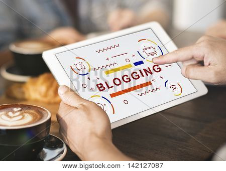 Blogging Blog Homepage Internet Concept