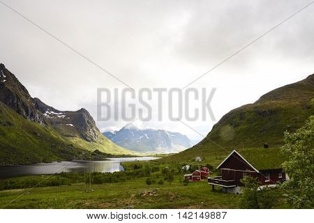 The Beauty Of Northern Norway Mountains And Ocean