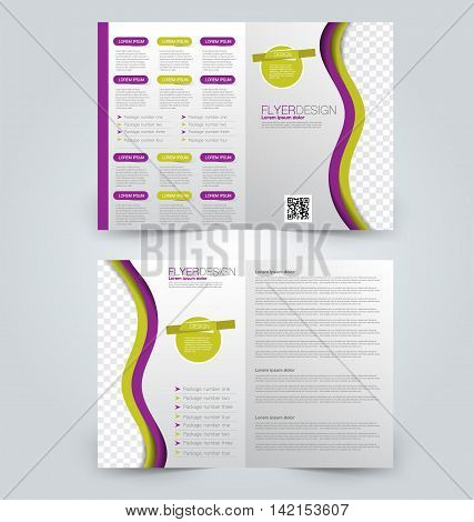 Abstract Flyer Design Background. Brochure Template. Can Be Used For Magazine Cover, Business Mockup