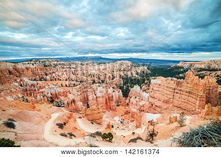 natural landmark Bryce Canyon National Park in Utah USA