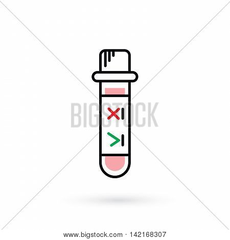 Plastic tube for analysis of biological materials blood saliva.