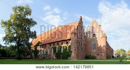 Wienhausen, Germany - August 06, 2016: Outside view of Wienhausen Abbey close to Celle