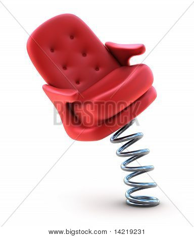Fuori dal concetto di lavoro. Isolated on white