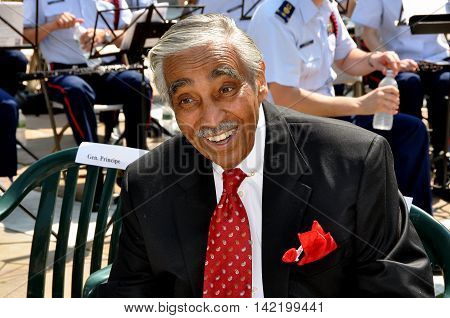 New York City - May 28 2012: United States House of Representatives Congressman Charles Rangel at the annual Memorial Day ceremonies at the Soldiers' and Sailors' Monument in Riverside Park