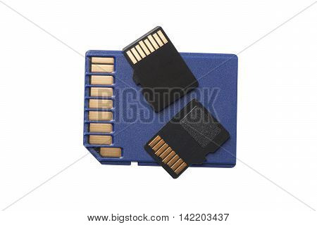 Two Micro Sd Cards On Regular Size Sd Card