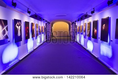 ROME ITALY - AUGUST 5 2016: 'Lucio Dalla: images and sounds' exhibition at the Vittoriano museum complex
