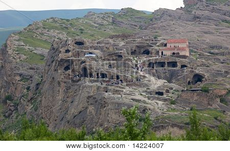 3.000 Anni vecchia grotta città Uplistsikhe. Georgia.
