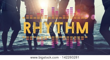 Audio Digital Equalizer Music Tunes Sound Wave Graphic Concept