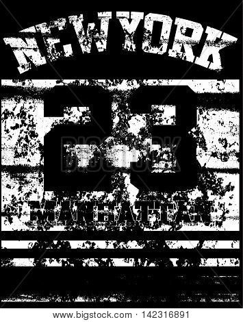 College New York typography t-shirt graphics fashion style