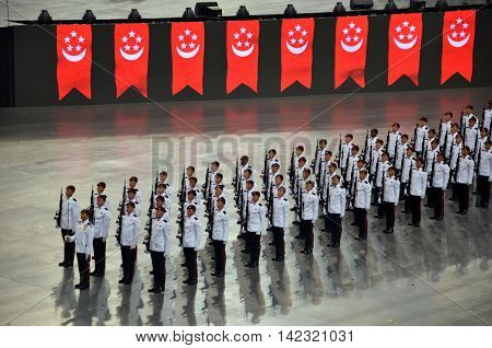 National Day Parade Rehearsal 2016 In Singapore