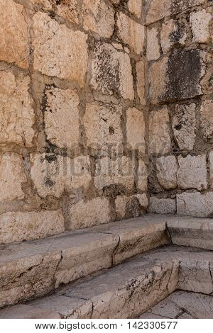 Ruins of the Synagogue in Capernaum The Town of Jesus - Israel