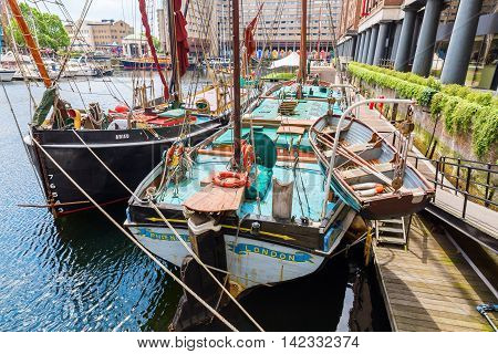 St. Katharine Docks In London, Uk