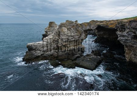 The Arch - rock formation near Tyulenovo Black Sea Bulgara