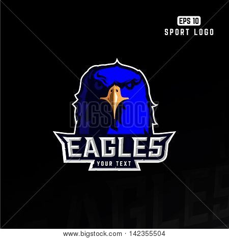 Modern professional eagle logo for a sport team.